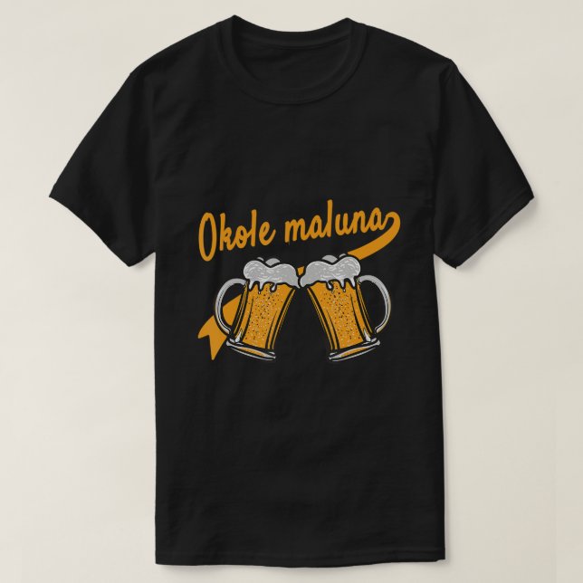 Okole Maluna Hawaii Cheers Beer Drinking St Patric T-Shirt (Design Front)