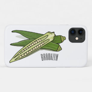 Okra cartoon illustration Case-Mate iPhone case