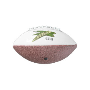 Okra cartoon illustration football