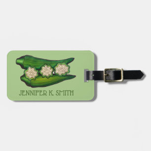 Okra Pods Veggie Vegetable Gumbo Southern Food Luggage Tag