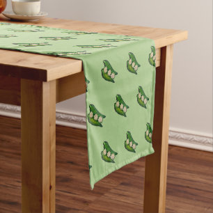 Okra Pods Veggie Vegetable Gumbo Southern Food Short Table Runner