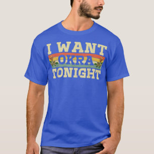 Okra Vegetable Marshmallow Vegan Vegetarian Vegeta T-Shirt