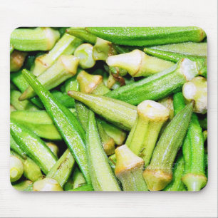 okras green vegetables mousepad