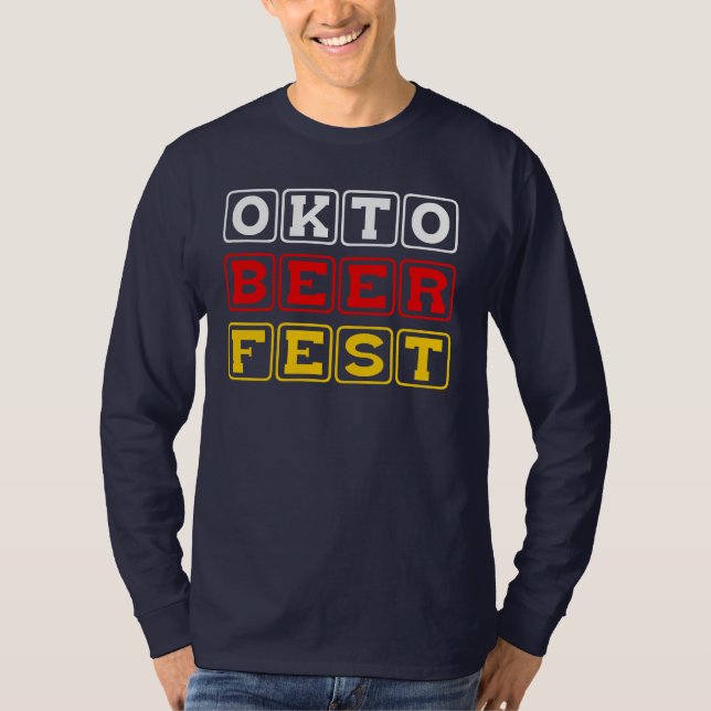 Oktobeerfest: Oktoberfest German Beer Festival T-Shirt (Front)