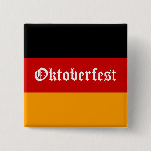 Oktoberfest 15 Cm Square Badge