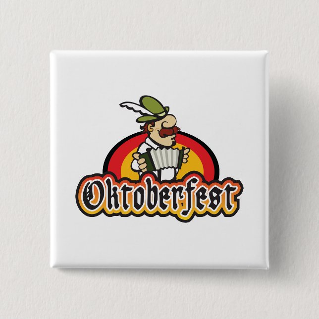 Oktoberfest 15 Cm Square Badge (Front)