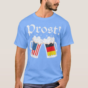 Oktoberfest 2022 American German Flag Beer Prost  T-Shirt