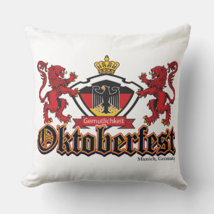 Oktoberfest 2 Lions Cushion