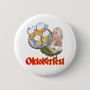 Oktoberfest 6 Cm Round Badge