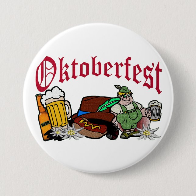 OKTOBERFEST 7.5 CM ROUND BADGE (Front)