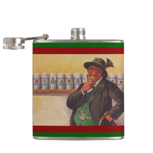 Oktoberfest Antique German Bavarian Dilemma Flask