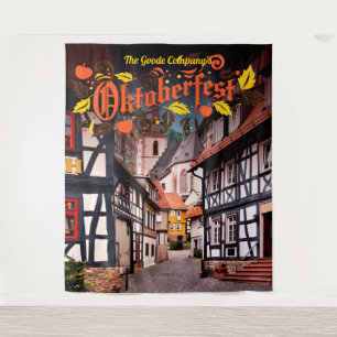 Oktoberfest Autumn Festival   Event Backdrop Tapestry