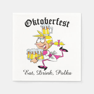 Oktoberfest Barmaid Napkin