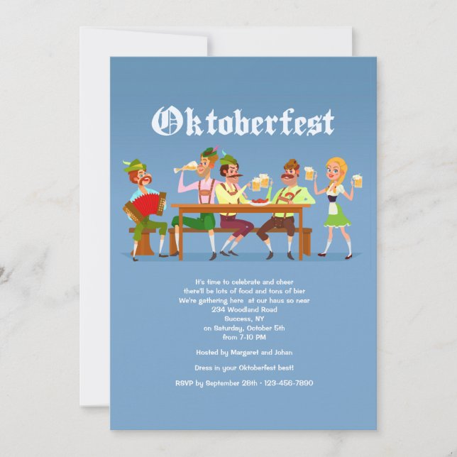 Oktoberfest Bash Invitation (Front)