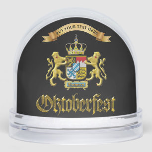 Oktoberfest Bavaria Crest Castle Personalized Snowglobe