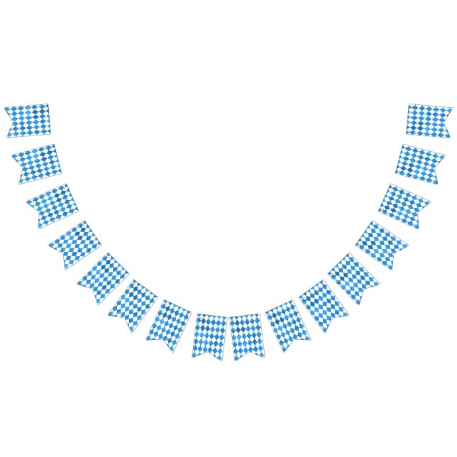 Oktoberfest Bavarian Flag Blue Wedding Decor (All)