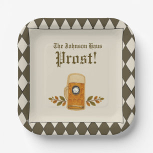 Oktoberfest Bavarian German Beer Party Paper Plate
