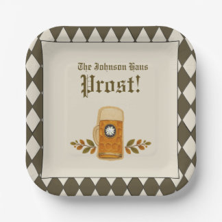 Oktoberfest Bavarian German Beer Party Paper Plate