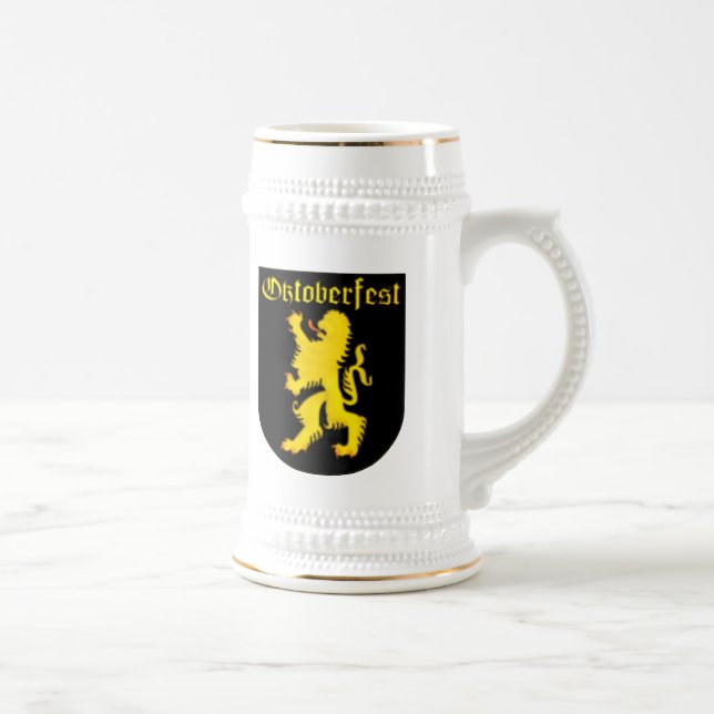 Oktoberfest Bavarian Lion Beer Stein (Right)