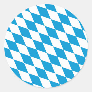 Oktoberfest, Bayern Colours Classic Round Sticker