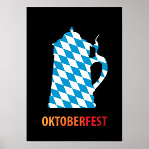 Oktoberfest, Bayern Colours Poster