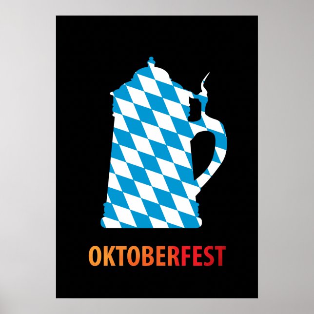 Oktoberfest, Bayern Colours Poster (Front)