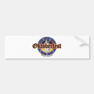 Oktoberfest Beer and Pretzels Bumper Sticker