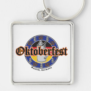 Oktoberfest Beer and Pretzels Key Ring