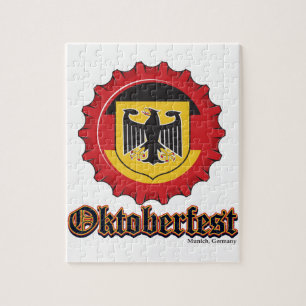 Oktoberfest Beer Bottle Cap Jigsaw Puzzle