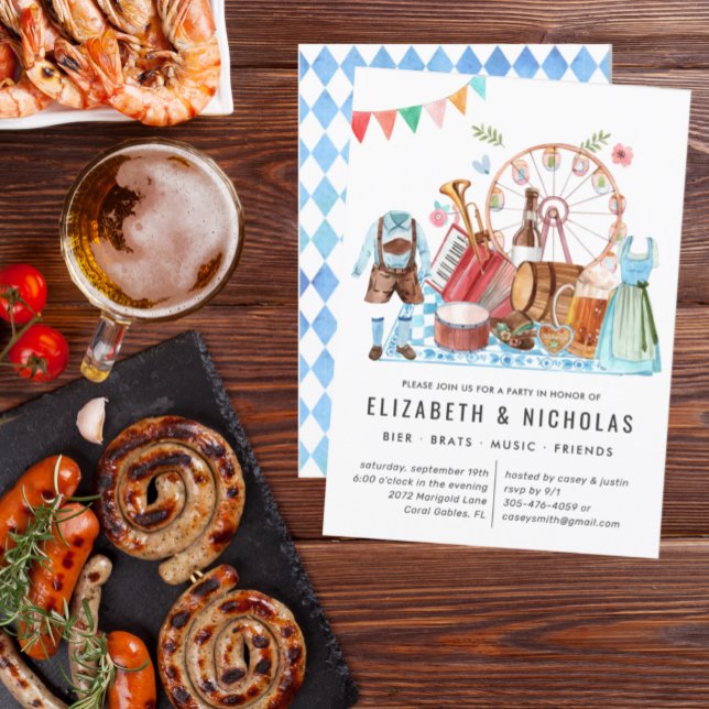 Oktoberfest | Beer Couples Wedding Shower Invitation (Creator Uploaded)