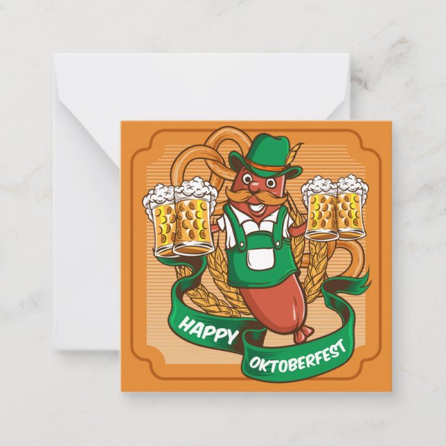 Oktoberfest Beer Festival  Card (Front)