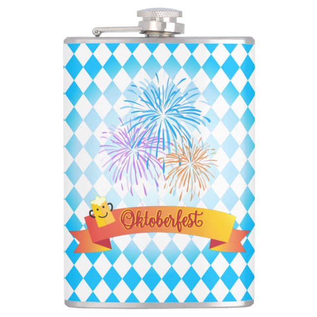 OKTOBERFEST beer festival decoration Hip Flask (Front)
