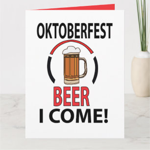 Oktoberfest Beer Festival Funny Oktoberfest Card