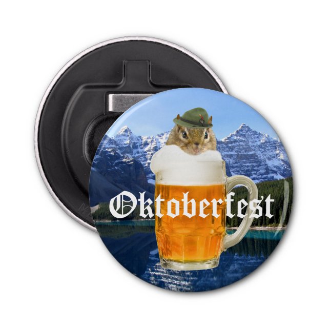 Oktoberfest Beer Festival Party Animal Bottle Opener (Front)