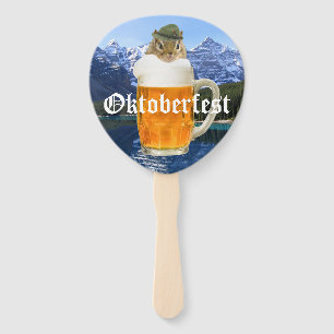Oktoberfest Beer Festival Party Animal Hand Fan