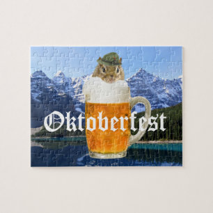 Oktoberfest Beer Festival Party Animal Jigsaw Puzzle