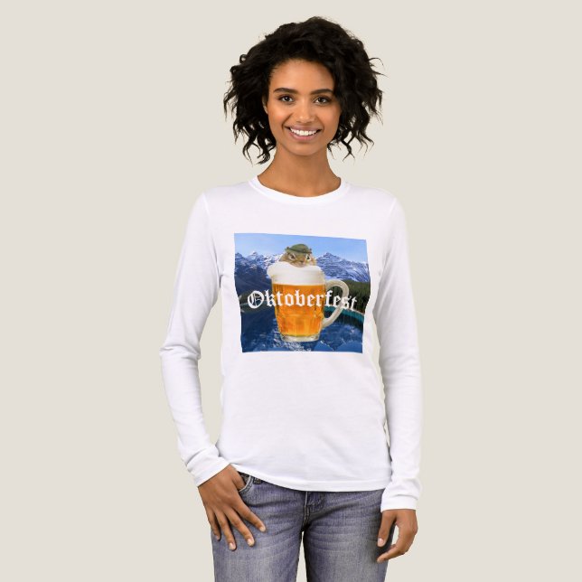 Oktoberfest Beer Festival Party Animal Tri-Blend Shirt (Front Full)