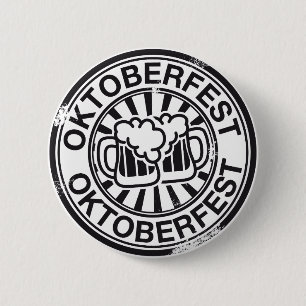 Oktoberfest beer logo 6 cm round badge