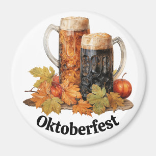 Oktoberfest Beer Mugs Magnet