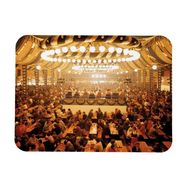 Oktoberfest Beer Tent Magnet (Horizontal)