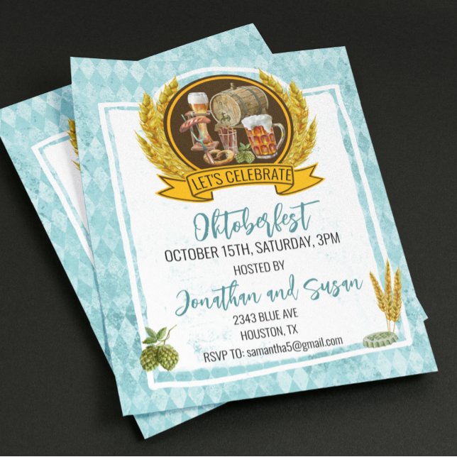 Oktoberfest Beer Watercolor October party (Creator Uploaded)