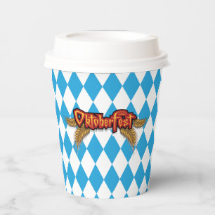 Oktoberfest Blue Paper Cup