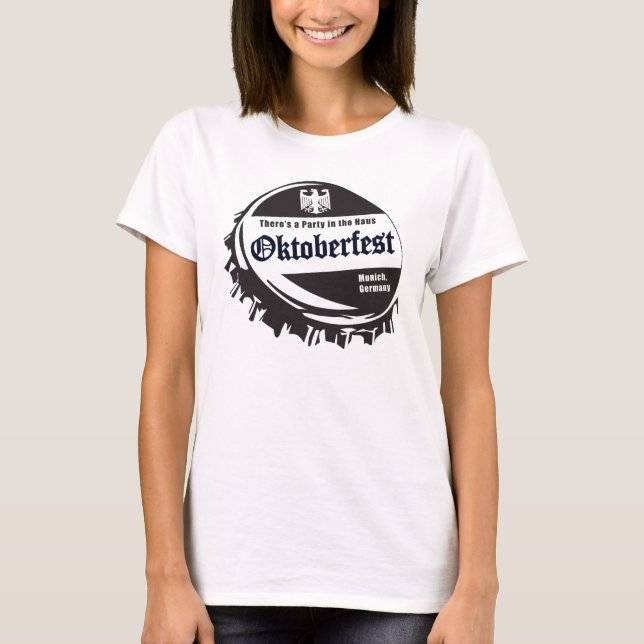 Oktoberfest Bottle Cap T-Shirt (Front)