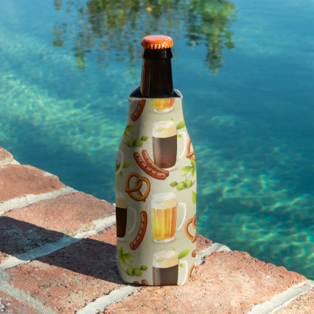 Oktoberfest Brats & Beers Bottle Cooler (In Situ Pool)