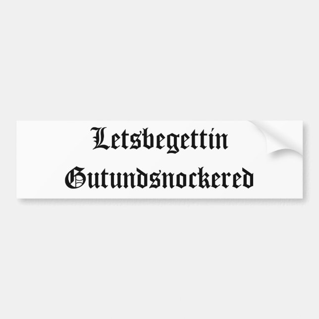 Oktoberfest Bumper Sticker (Front)