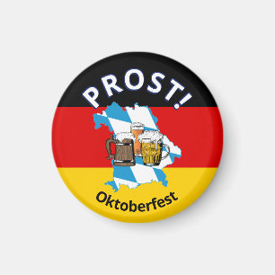 OKTOBERFEST Cartoon Beers Germany Bavaria Magnet
