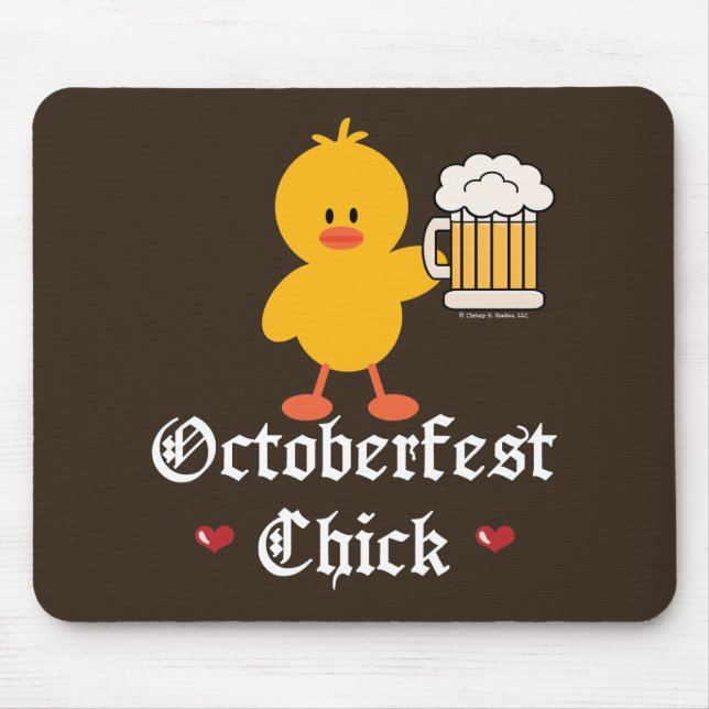 Oktoberfest Chick Mousepad (Front)