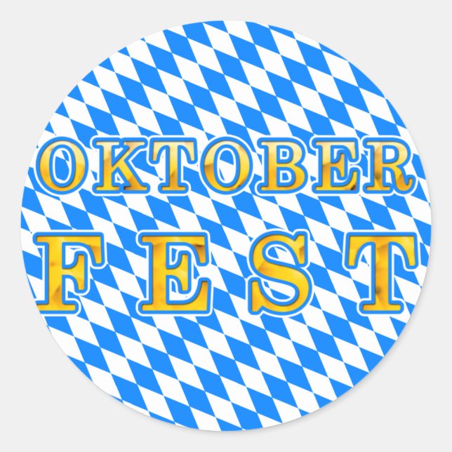 Oktoberfest Classic Round Sticker (Front)