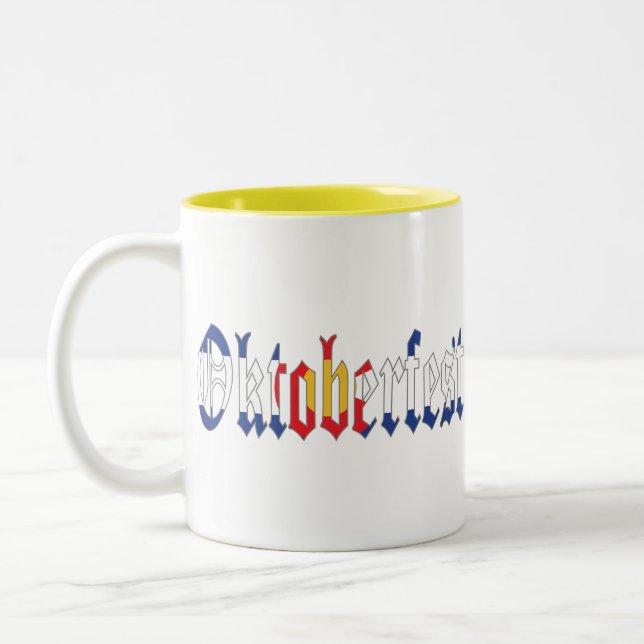 Oktoberfest Colorado Two-Tone Coffee Mug (Left)