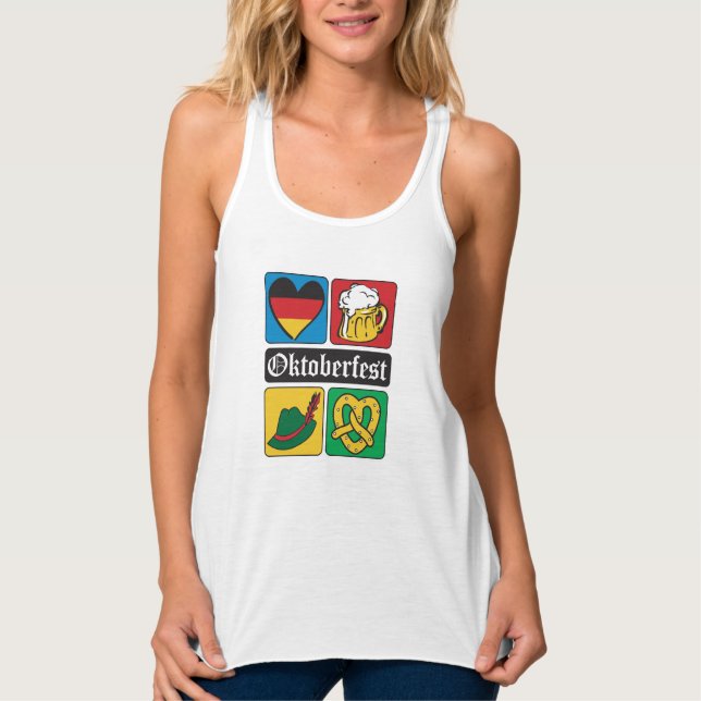 Oktoberfest Colourful Icons Singlet (Front)